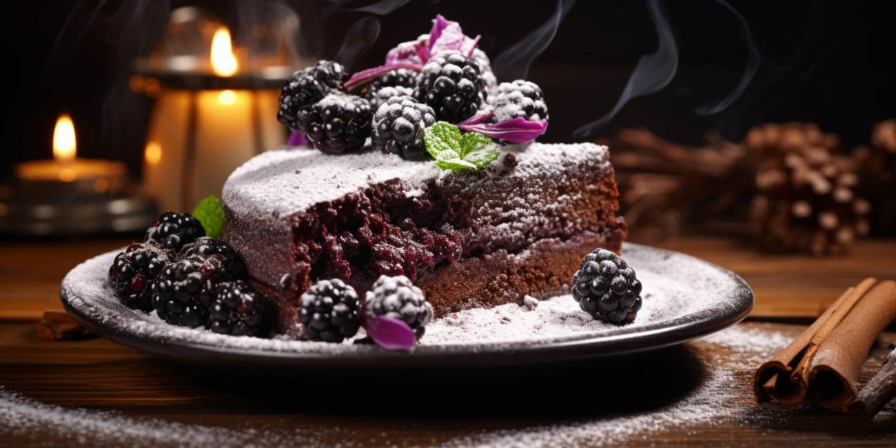 Ciasto czekoladowe z jeżynami - przepis